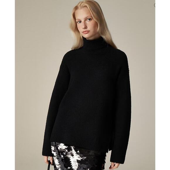 J. Crew Turtleneck sweater in Supersoft yarn black size small - Picture 1 of 5